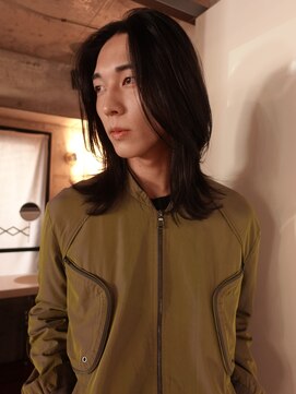 ノラジャーニー(NORA Journey) メンズボブウルフメンズミディアムレイヤーカットメンズウルフ