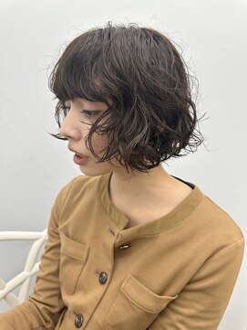 アルテヘアー(arte HAIR) ボブパーマ/黒髪/前髪パーマ/顔回りレイヤー