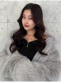 韓国くびれロング レイヤーオルチャン小顔前髪 艶髪