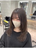 レイヤーカット/ハッシュカット/ブルーブラック/顔周り/小顔