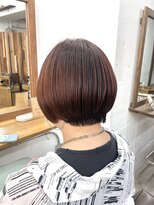 リッカ(RICCA)&nbsp;【夏カラーアプリコットオレンジ】丸みショートボブ［恵比寿)］