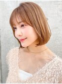 ボブ/ブリーチなし/髪質改善/イノアカラー/韓国ボブ/立川ボブ