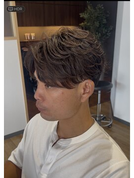 アンソメット 筑後店(UN SOMMET) フェザーパーマ ニュアンスパーマ センターパート