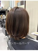 ワンカール風パーマ