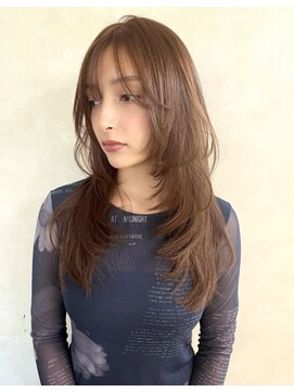 キイ ギンザ(k.e.y GINZA) セミロングレイヤースタイル