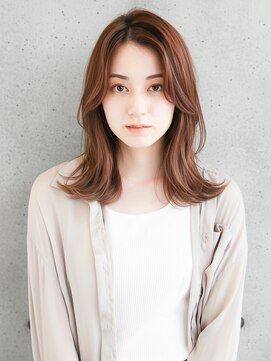 ★大人可愛い20代30代40代お顔まわり薄めバンク前髪くびレイヤー