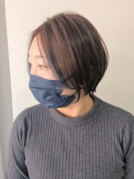 エンクス 天王町店(enx) 着物ヘア/ダークアッシュ/ミディアムレイヤーカット/天王町HA128