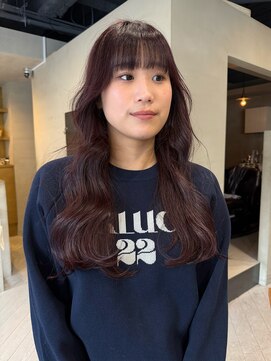 ヘアー アイス ルーチェ(HAIR ICI LUCE) ボルドー/ピンクラベンダー/ロングレイヤー/星