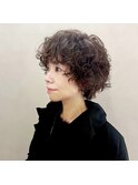くるくるが可愛いパーマ