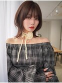 ANGELICA ニュアンスウルフヘア 地毛風ブラウン