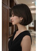 ★大人フレンチボブ/ミディアムレイヤー/カーテンバング銀座40代