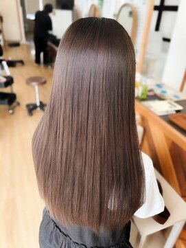 アローナ(ARONA) 透明感オナチュラルブラウンブリーチなし×暗髪×20代30代