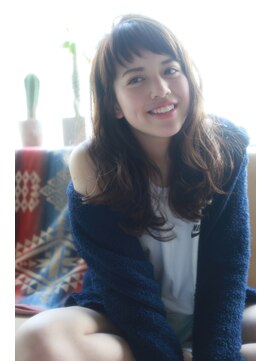 ラべリー 池袋(LOVELEY) オン眉ゆるフワセミロング　髪質改善　【池袋】