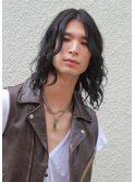 セミウェットロングウルフパーマ