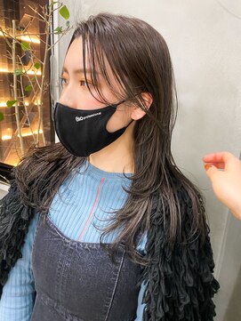 テトヘアー(teto hair) レイヤーウルフワンカール簡単スタイリング大人前髪長め段カット