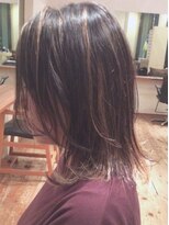 ヘアーデザイン フルーツ(Hair Design FRUITS)&nbsp;ナチュラルハイライト×ミディアム