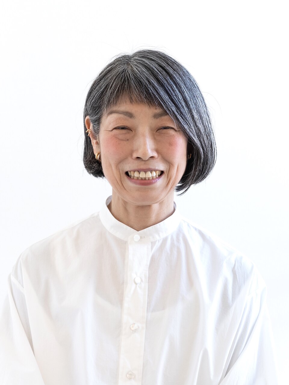 えがお美容室】50代60代に人気◎似合わせショートバングボブ