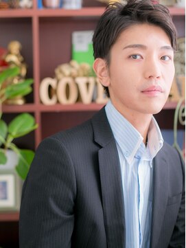 カバーヘア ブリス 大宮西口(COVER HAIR bliss) 刈り上げxダークアッシュのビジネスショートm1大宮20代30代40代