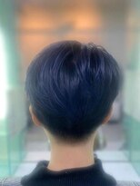 ミューズ 新小岩店(HAIR&NAIL MUSE)&nbsp;ブルーアッシュ刈り上げ耳だしショートハイライトメンズライク