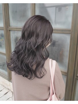 シャル オカチマチ 上野御徒町(shalu) ブリーチあり　ロートーン　ラベンダーグレージュ