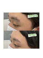 ザ パーム(THE PERM)&nbsp;時短アイブロウ_センターパート, サイドパート,韓国マッシュ