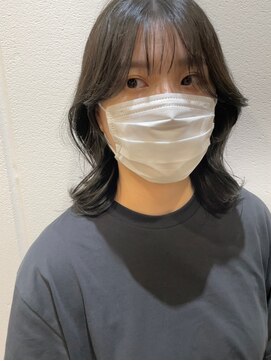 ロロネー 梅田(Lolonois) 【Lolonois梅田】赤み消しカラー×顔まわりカット　馬越露莉