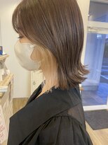 ジュエ ヘアー デザイン(Jue hair design)&nbsp;外ハネ×ホワイトベージュインナー