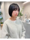 ショートカット/ショートボブ/ボブ/韓国ボブ/切りっぱなしボブ