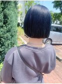 ブルーブラック×韓国ボブ