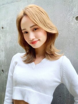 ニューヨークニューヨーク 梅田茶屋町店(NYNY) 顔まわりレイヤースタイル