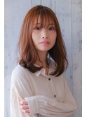こなれセミディ×パールベージュ２０代３０代４０代♪