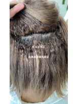 ブリーチ毛の方を高難易度縮毛矯正で艶髪ストレートヘアに変身♪