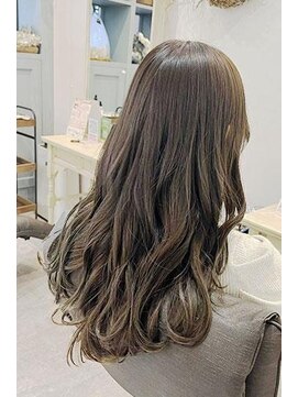 ヘア ジュレ ドゥ(hair jurer deux) 【ヘアジュレドゥ 川松】ブリーチ無し、オリーブベージュ