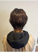 ショートからイメチェン！伸ばしかけウルフ