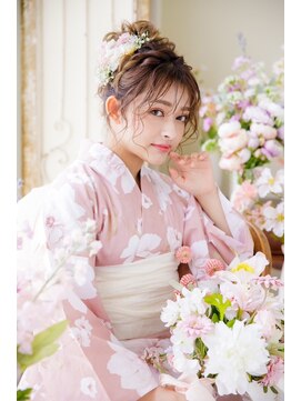 ヘアメイクサロン シャルメ(Hair Make Salon CHARMER) 私服でも浴衣でもぴったり！カジュアルお団子！
