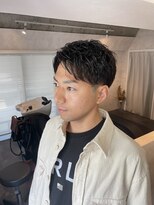 メンズスタイル　アップバング　mooro