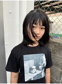 スーパー中学生姫カットロングレイヤー岡山南中央町
