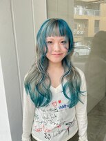 チクロヘアー(Ticro hair) @nkkn15 design turquoise