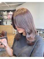 スティル ヘアアンドアイラッシュ(STILL hair&eyelash)&nbsp;レイヤーカット×ラベンダーグレージュ