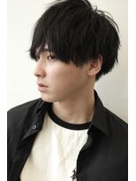 ココ 本八幡(KOKO) □黒髪マッシュブルーブラックフェザーパーマサーフカール