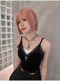 顔周り ボブ 韓国 レイヤー ダブルカラー 名駅 リタッチ 409