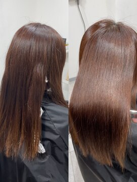 ボクノ 5号店 四天王寺前夕陽ヶ丘(bokuno) 髪質改善縮毛矯正 before after