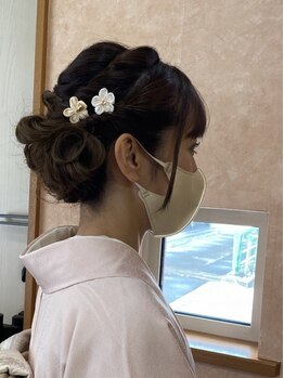 美容室 パラディー(PARADIS)の写真/一生に一度の晴れの日を、より特別にするために…。ヘアセット随時受付可能◎お気軽にご相談ください♪