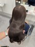 F【楽人指名限定】カット+髪質改善カラー+最高級ケラチンtr 38500→28700