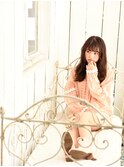 フレンチカジュアル斜めバング小顔ロングウルフパーマtk6上尾