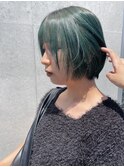 ヒロアカ 蛙吹梅雨 グリーン ケアブリーチ マットベージュ