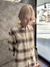【2回ブリーチと全体カラー】透明感◎あこがれのWブリーチカラー