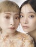 【人気No3/眉マスカラお土産付き】カット+カラー+オージュアトリートメント