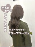 イエべイルミナカラーケアカラー透明感オリーブベージュ