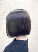 切りっぱなしボブ/ウルフ/ボブ/くびれボブ/黒髪/静岡駅